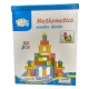 Drewniane klocki edukacyjne matematyczne 48 elementów